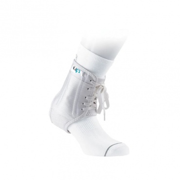Ultimate Performance Laced Football Ankle Support (White)